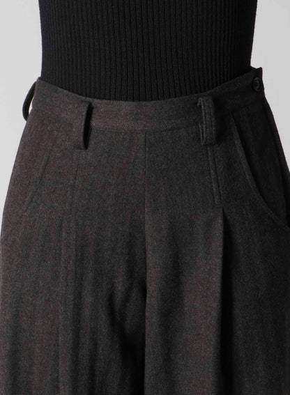 W/NY HERRINGBONE SINGLE TUCK PANTS