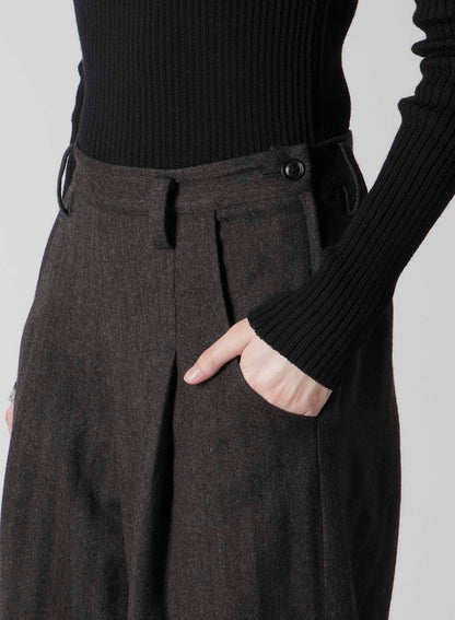 W/NY HERRINGBONE SINGLE TUCK PANTS