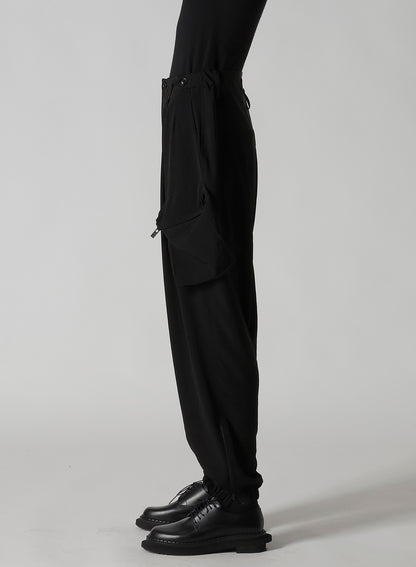 TA/PE CREPE DE CHINE FLIGHT PANTS