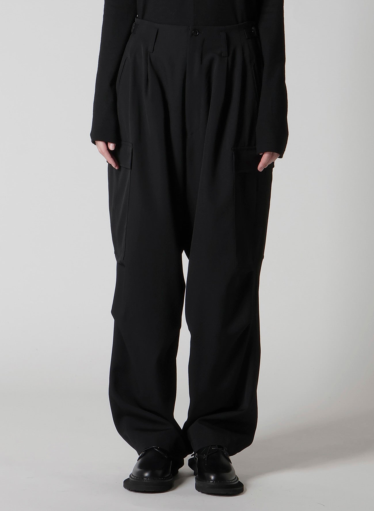 パンツ Yohji Yamamoto Wool Gabardine CargoPants WOOL GABARDINE CARGO PANTS – THE SHOP YOHJI YAMAMOTO