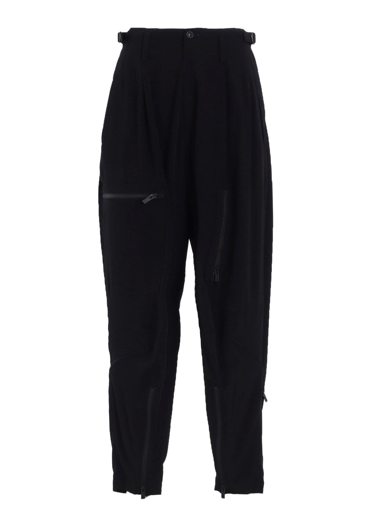 TA/PE CREPE DE CHINE ZIP POCKET PANTS