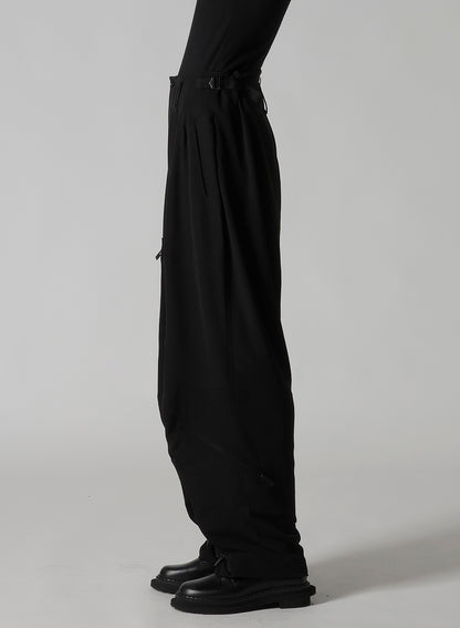 TA/PE CREPE DE CHINE ZIP POCKET PANTS