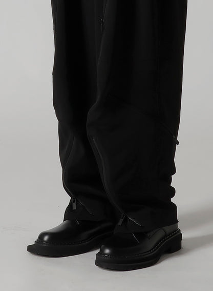 TA/PE CREPE DE CHINE ZIP POCKET PANTS