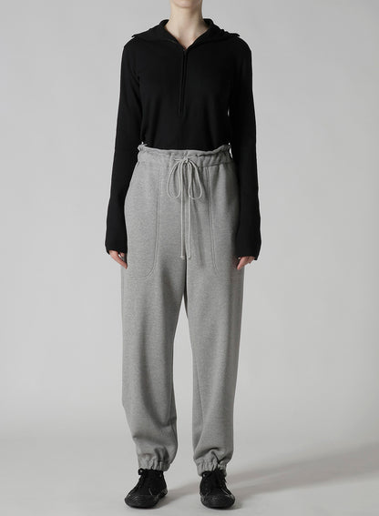 HEAVY FLEECE ELASTIC WAIST/HEM PANTS