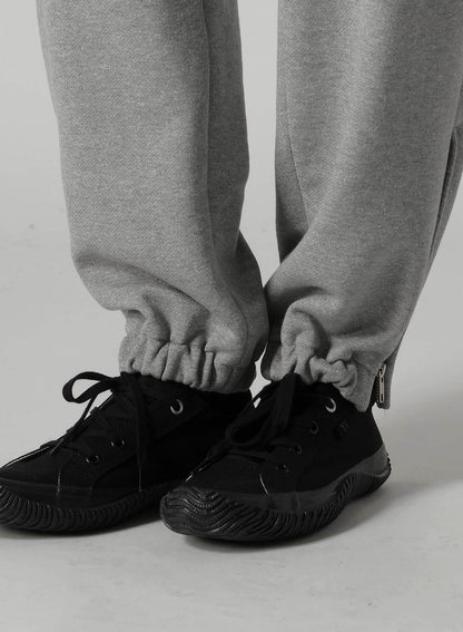 HEAVY FLEECE ELASTIC WAIST/HEM PANTS
