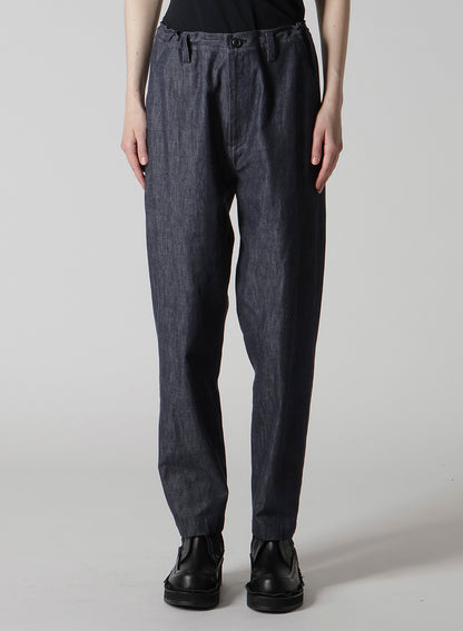 6OZ DENIM GARMENTFINISH TAPERED PANTS