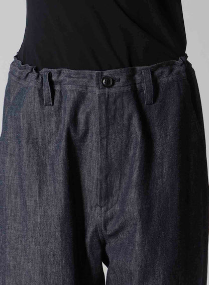 6OZ DENIM GARMENTFINISH TAPERED PANTS