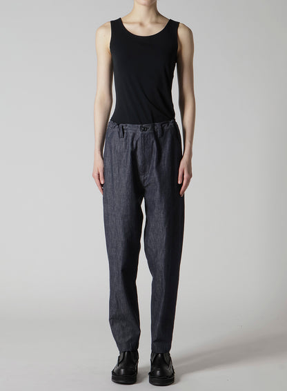 6OZ DENIM GARMENTFINISH TAPERED PANTS