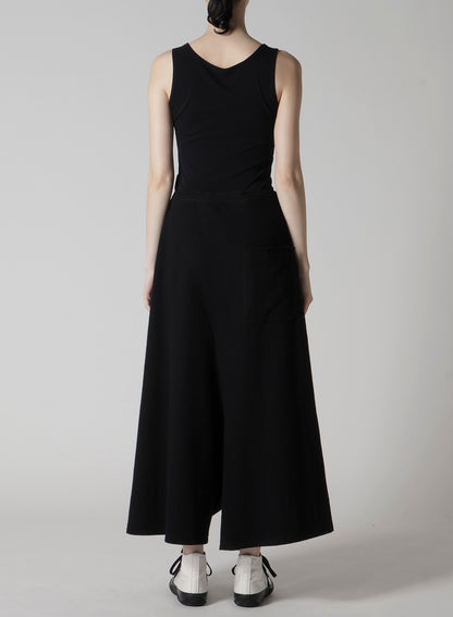 TOP VINTAGE FLANNEL ASYMMETRIC FLARE PANTS