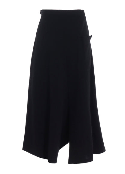 TOP VINTAGE FLANNEL ASYMMETRIC FLARE PANTS