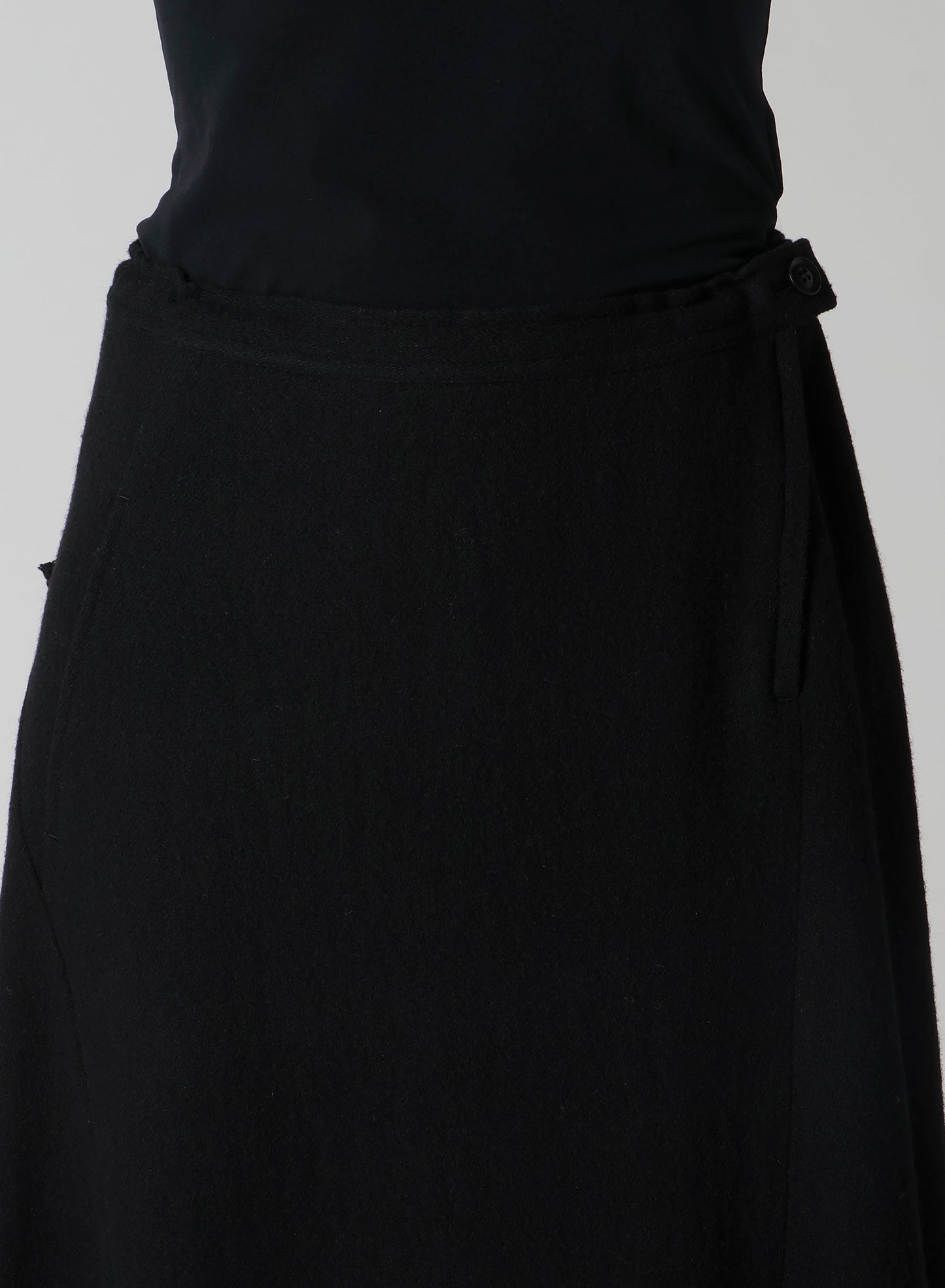 TOP VINTAGE FLANNEL ASYMMETRIC FLARE PANTS