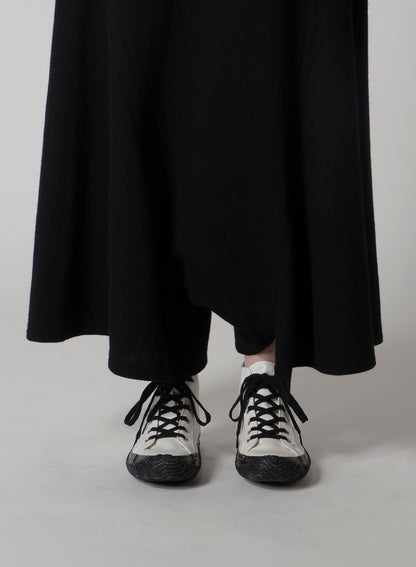 TOP VINTAGE FLANNEL ASYMMETRIC FLARE PANTS