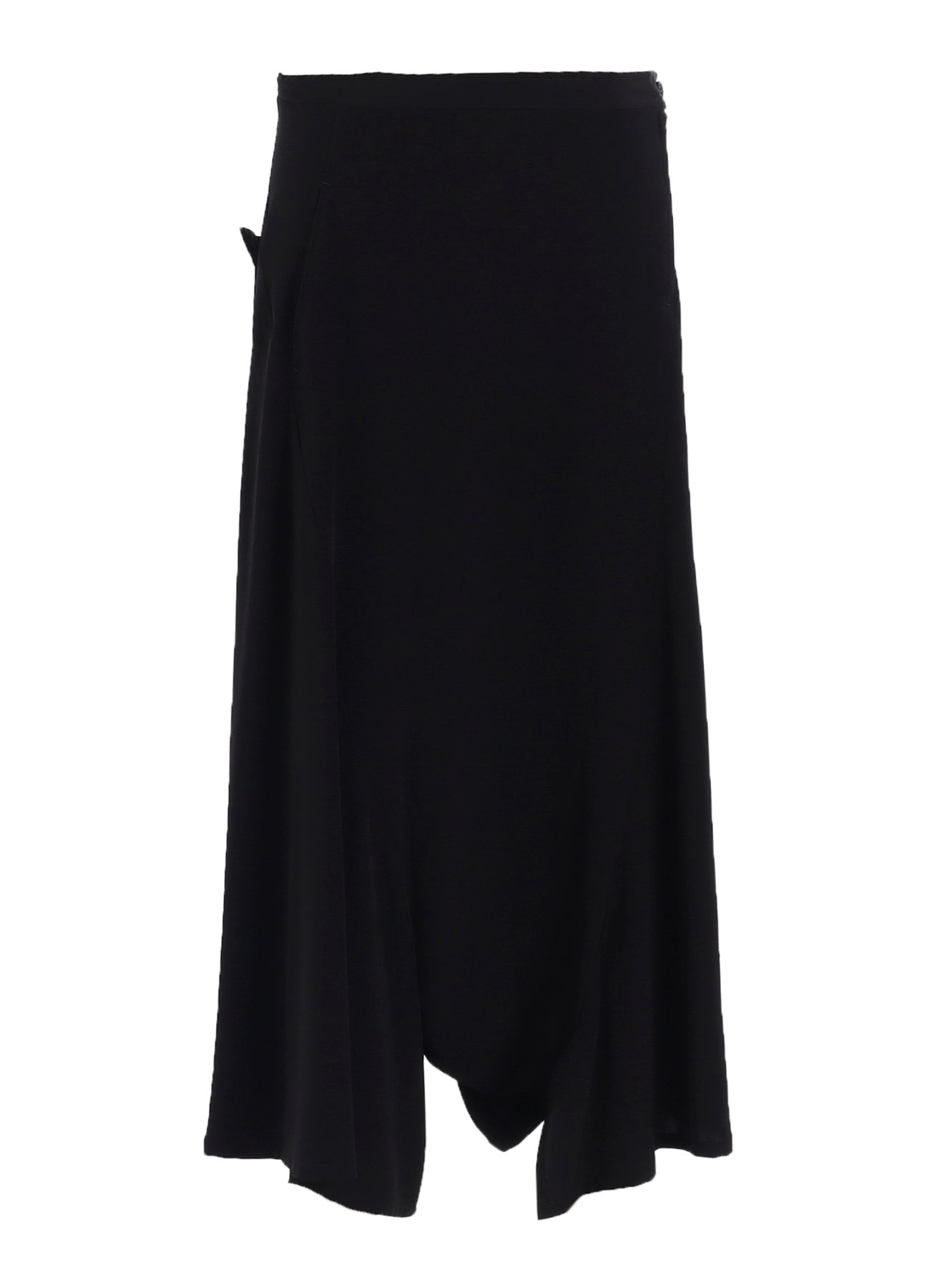 TA/PE CREPE DE CHINE ASYMMETRIC FLARE PANTS