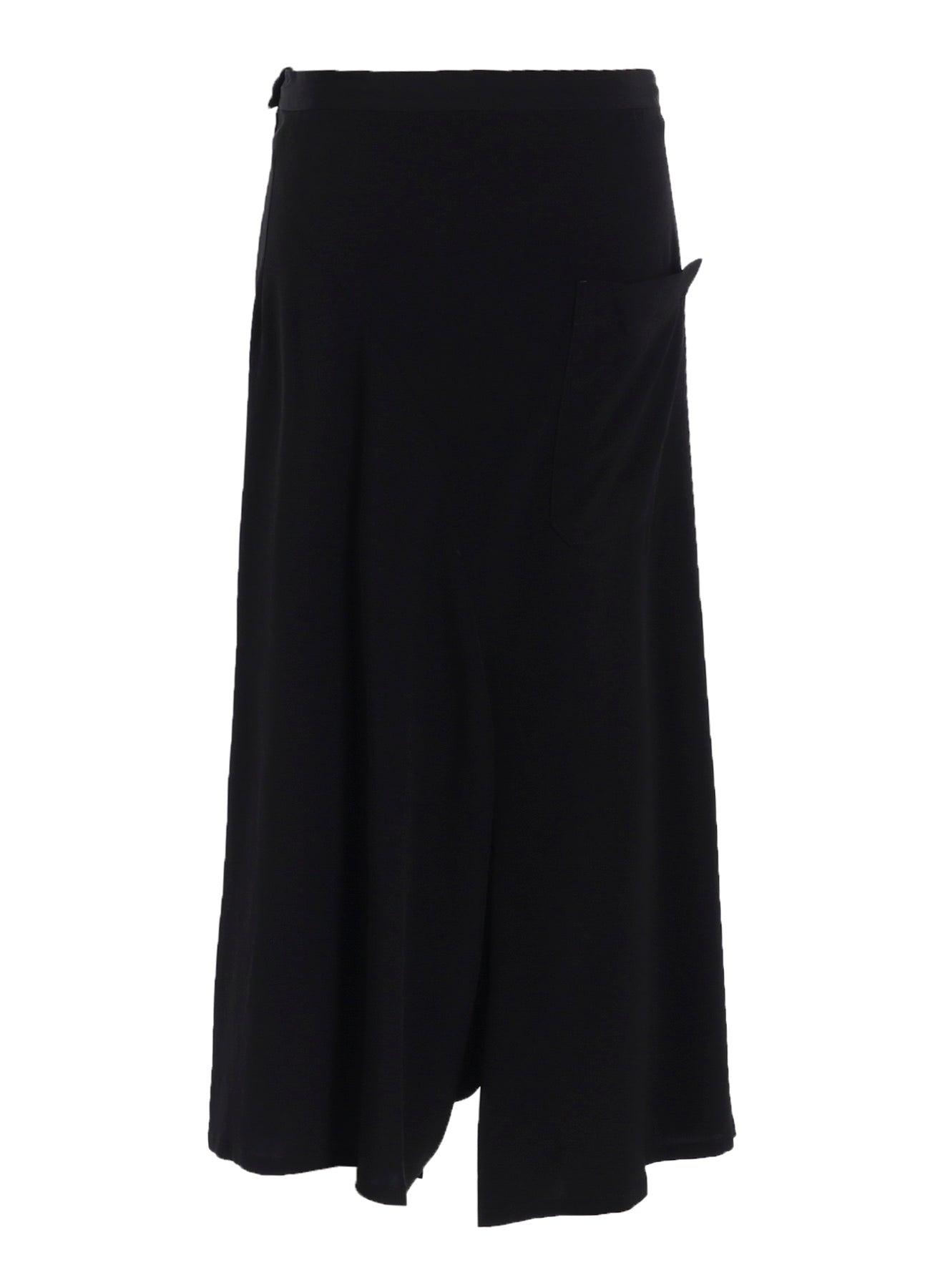 TA/PE CREPE DE CHINE ASYMMETRIC FLARE PANTS