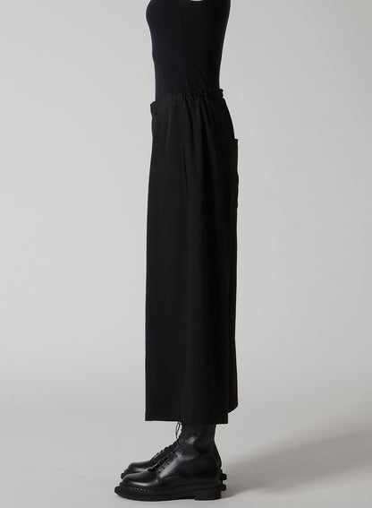 TA/PE CREPE DE CHINE FRONT TUCK WIDE PANTS