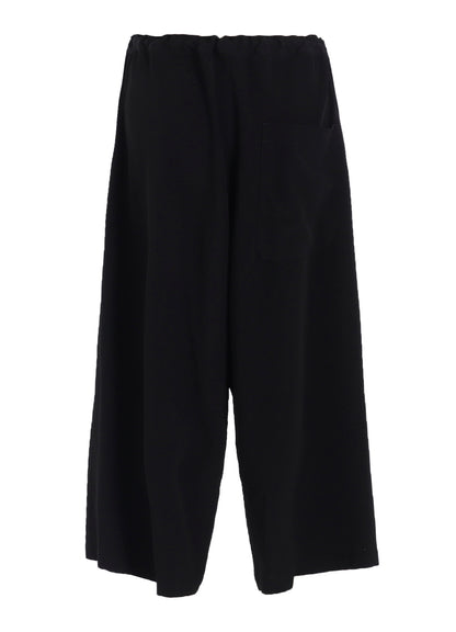 TA/PE CREPE DE CHINE FRONT TUCK WIDE PANTS