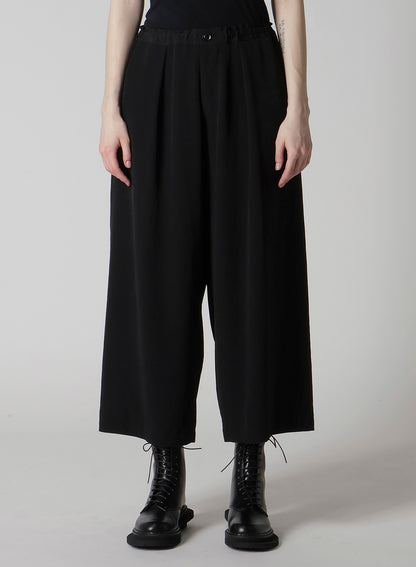 TA/PE CREPE DE CHINE FRONT TUCK WIDE PANTS