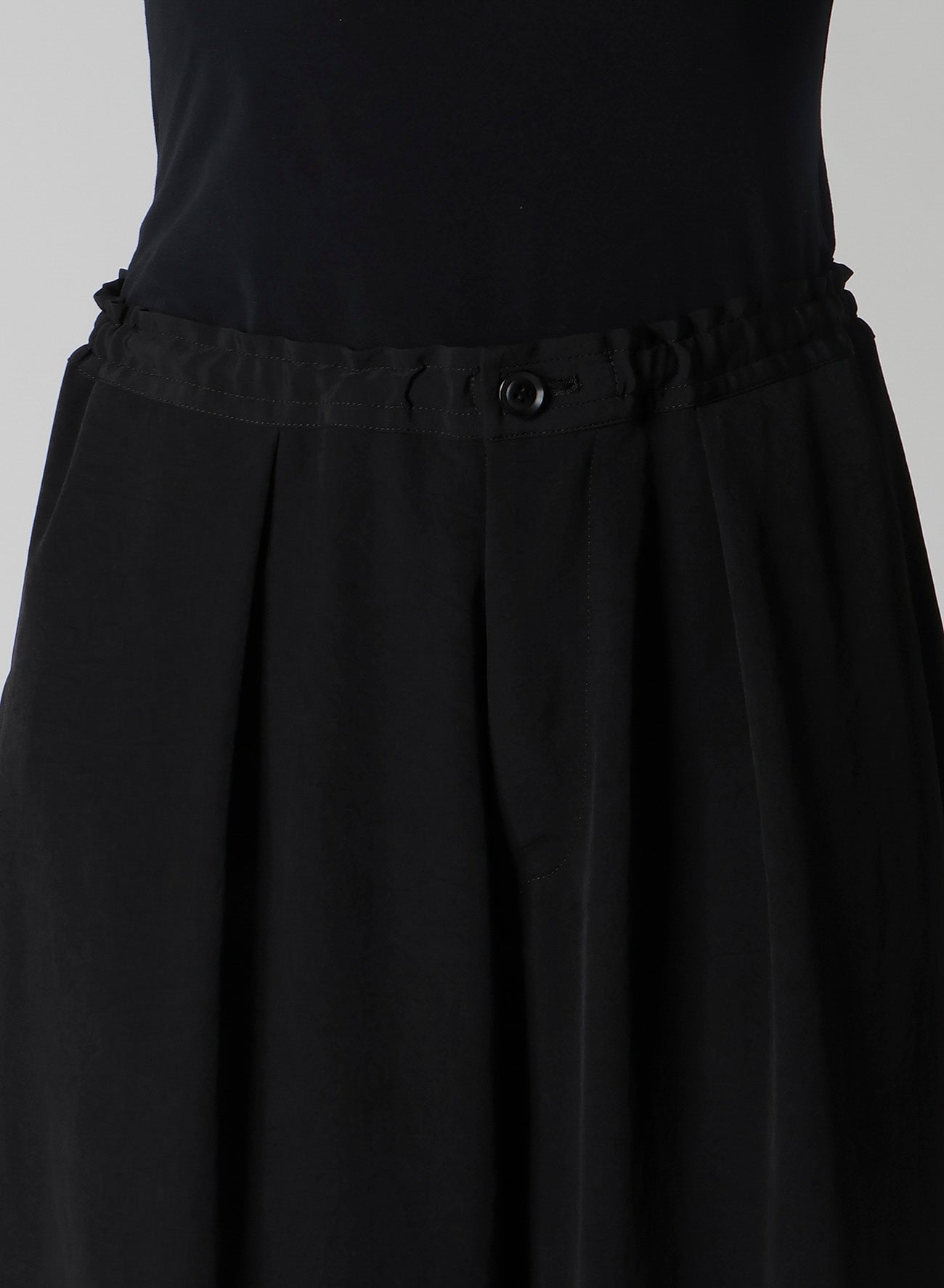 TA/PE CREPE DE CHINE FRONT TUCK WIDE PANTS