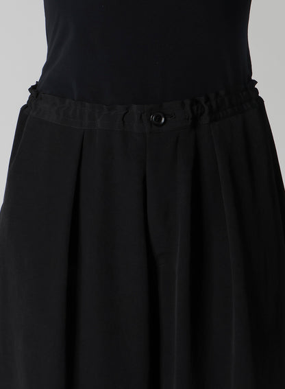 TA/PE CREPE DE CHINE FRONT TUCK WIDE PANTS