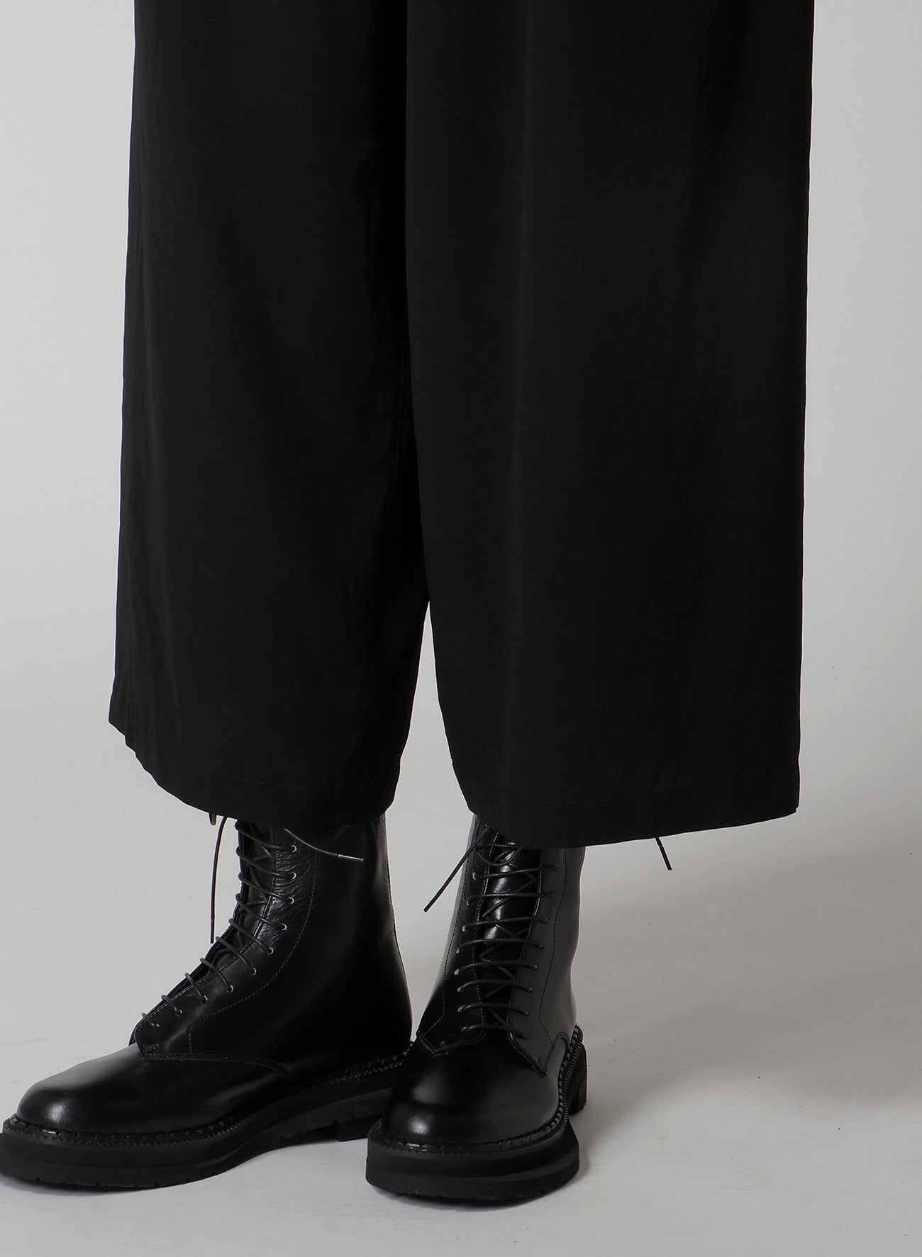 TA/PE CREPE DE CHINE FRONT TUCK WIDE PANTS