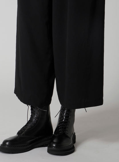 TA/PE CREPE DE CHINE FRONT TUCK WIDE PANTS
