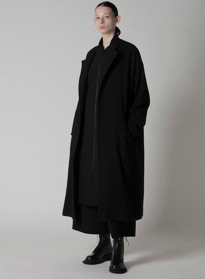 TA/PE CREPE DE CHINE FRONT TUCK WIDE PANTS