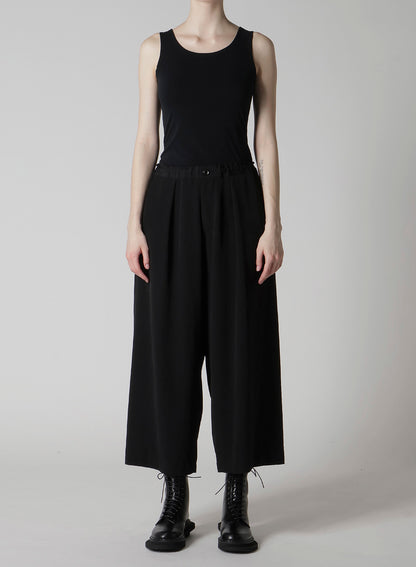 TA/PE CREPE DE CHINE FRONT TUCK WIDE PANTS