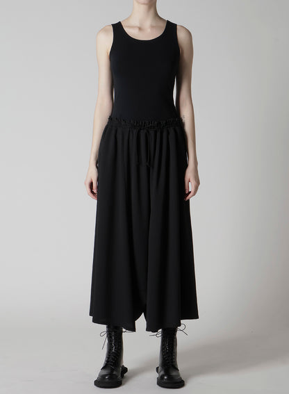 WOOL SERGE GATHER PANTS