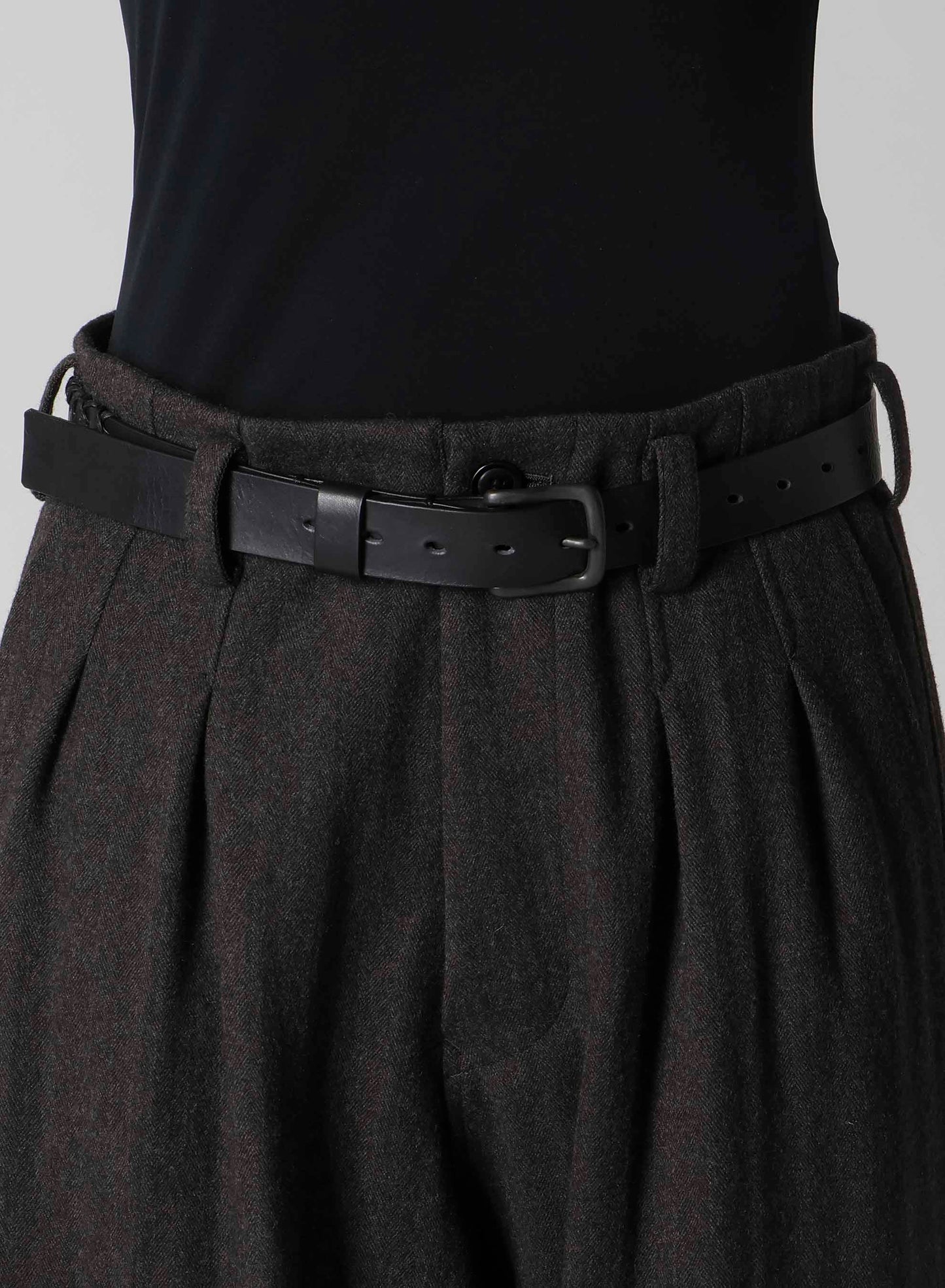 W/NY HERRINGBONE 2-TUCK SAROUEL PANTS