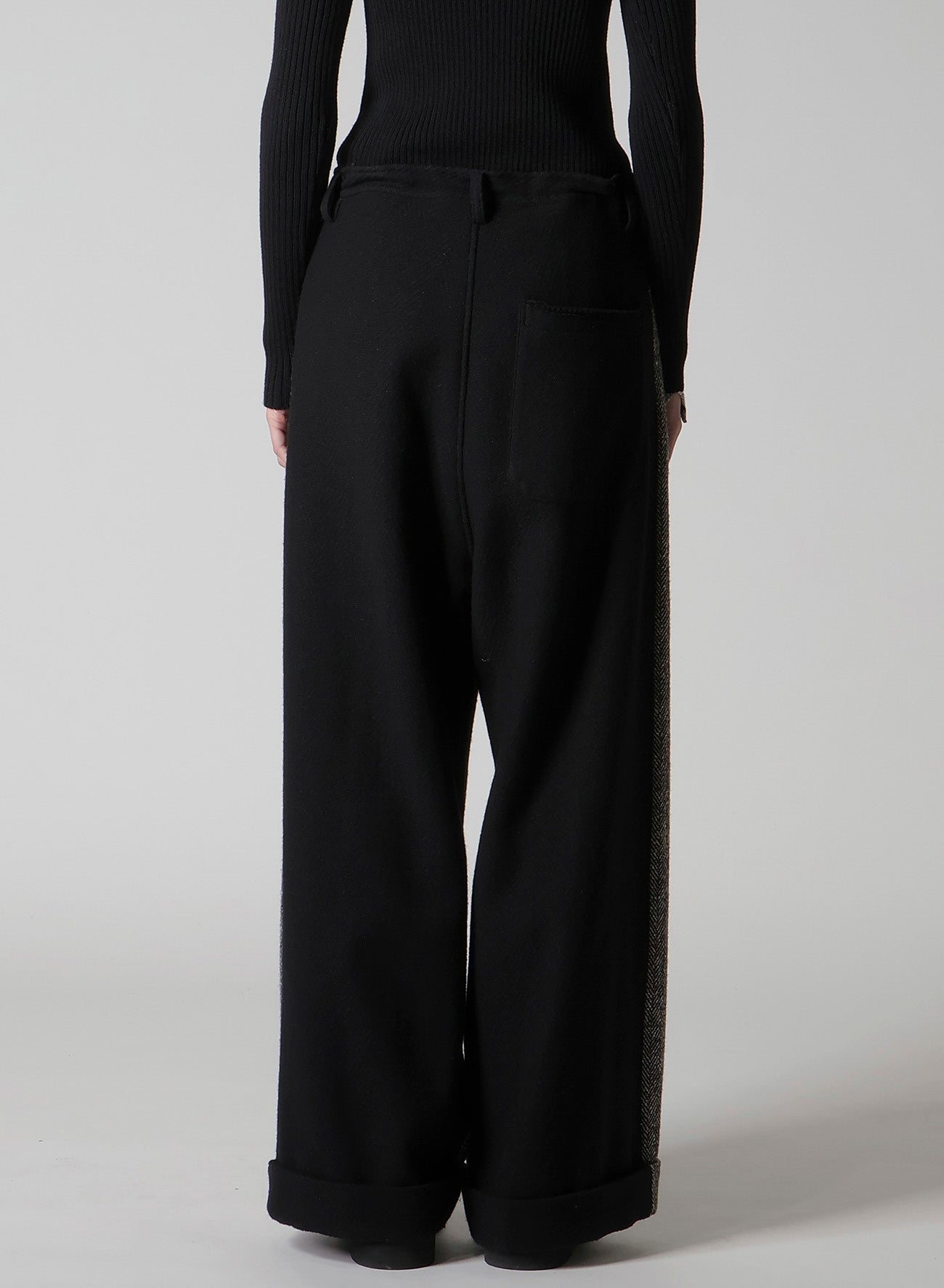 BIG HERRINGBONE WIDE PANTS – THE SHOP YOHJI YAMAMOTO