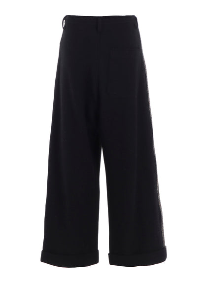 BIG HERRINGBONE WIDE PANTS