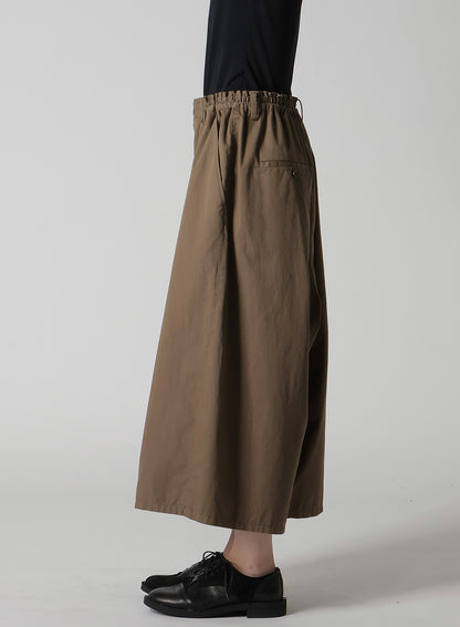 COTTON TWILL GARMENT DYE RIGHT SIDE DRAPE PANTS