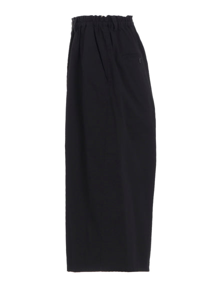 COTTON TWILL GARMENT DYE RIGHT SIDE DRAPE PANTS