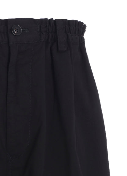 COTTON TWILL GARMENT DYE RIGHT SIDE DRAPE PANTS