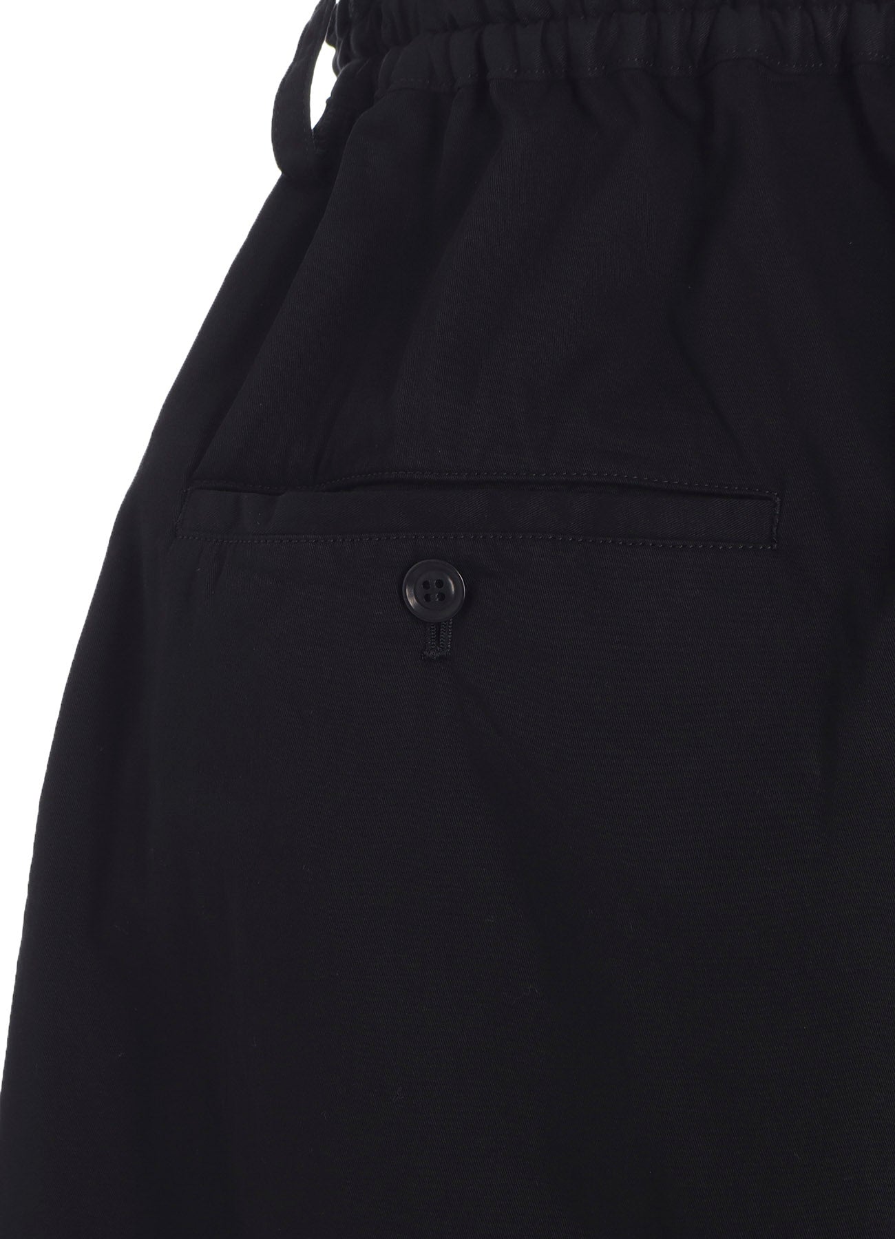 COTTON TWILL GARMENT DYE RIGHT SIDE DRAPE PANTS