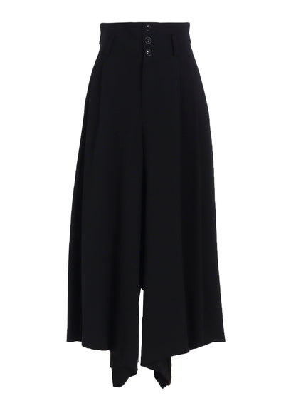 WOOL GABARDINE WIDE PANTS