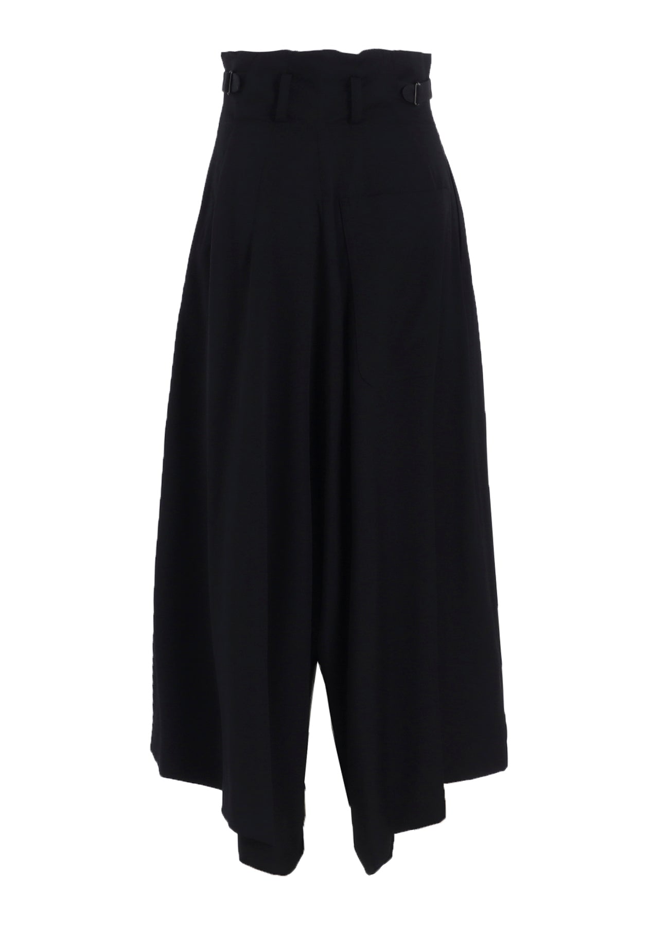 WOOL GABARDINE WIDE PANTS