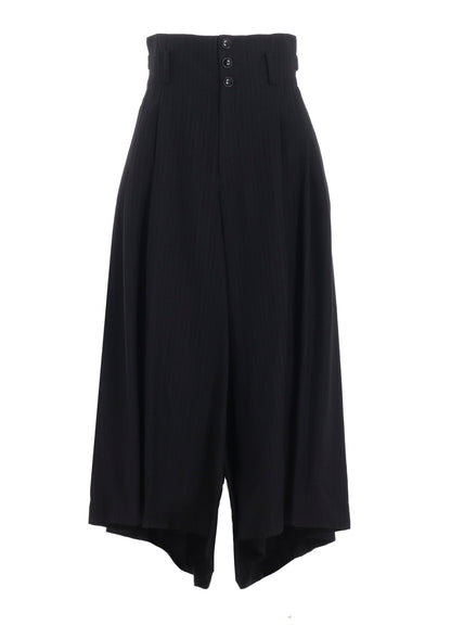 VISCOSE TWEED STRIPE WIDE PANTS