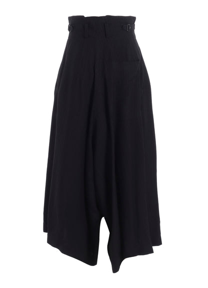 VISCOSE TWEED STRIPE WIDE PANTS