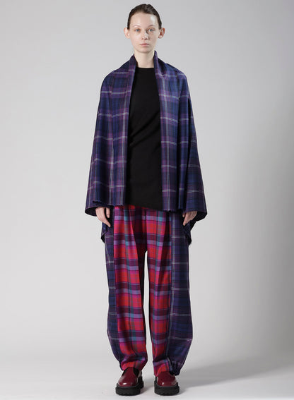PLAID PANEL PANTS B