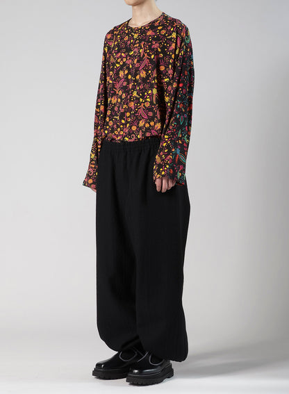 CABLE JQ KNIT ELASTIC WAIST PANTS