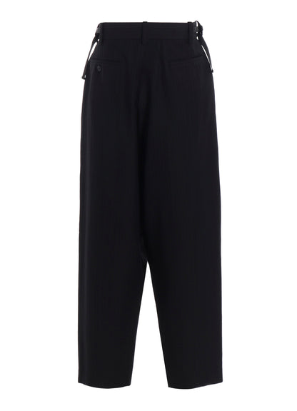VISCOSE TWEED STRIPE SAROUEL PANTS