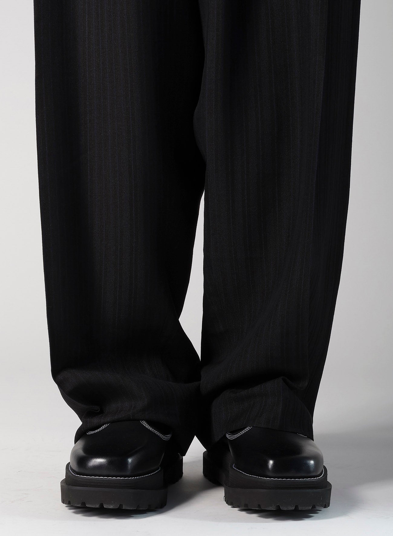 VISCOSE TWEED STRIPE SAROUEL PANTS