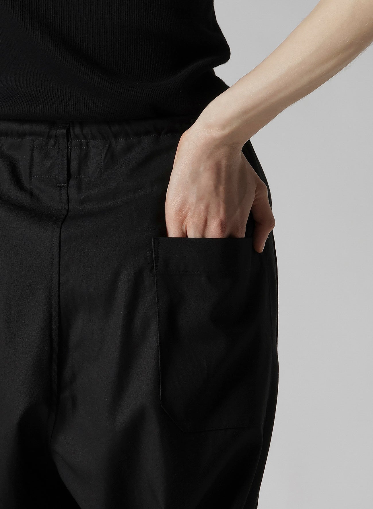 Y'S STITCH PANTS WITH WAIST STRING