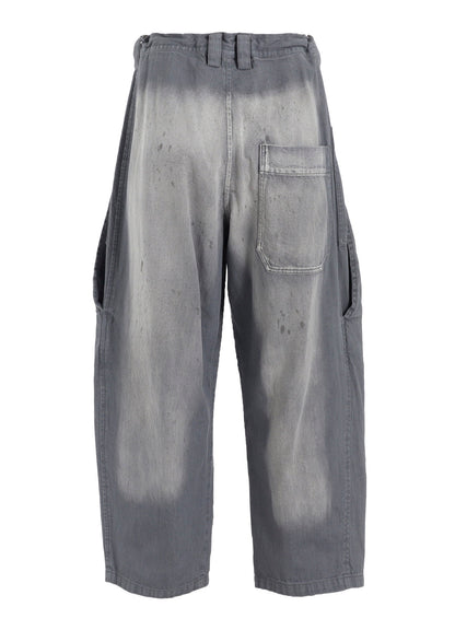 SPOTTED DENIM FRONT BIG POCKET PANTS