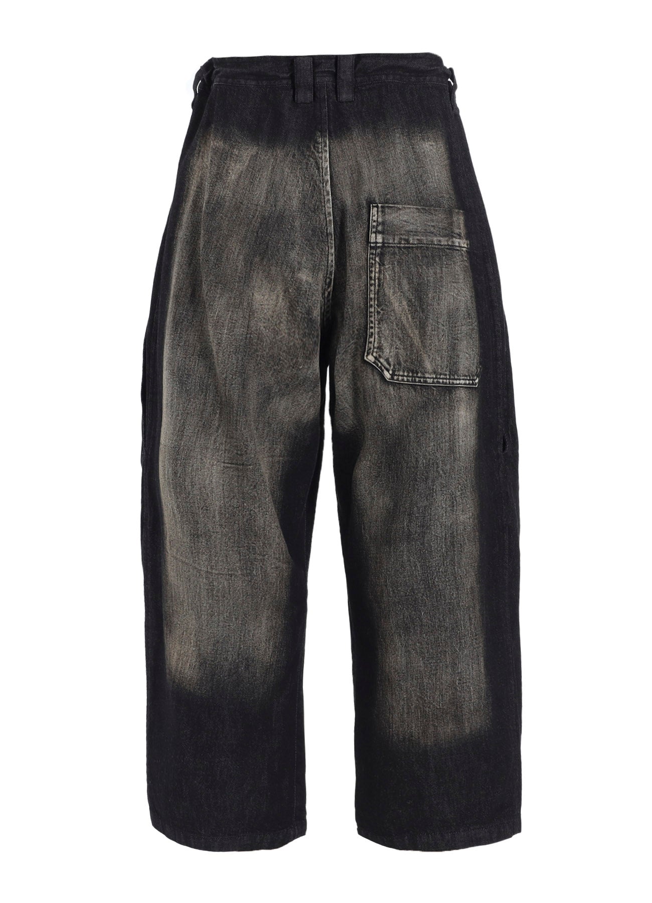 SPOTTED DENIM FRONT BIG POCKET PANTS