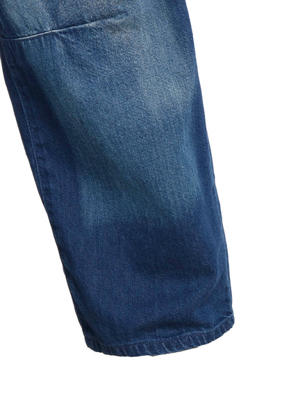 SPOTTED DENIM WIDE PANTS