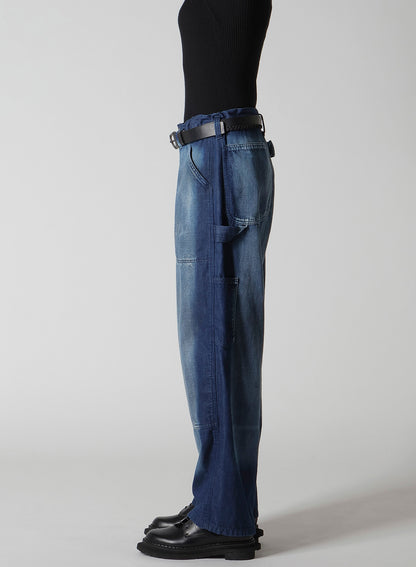 SPOTTED DENIM WORK PANTS