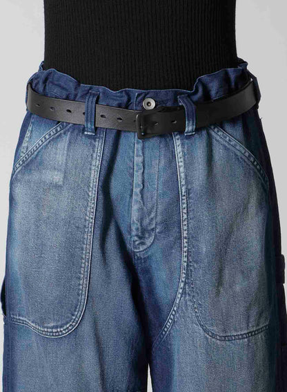 SPOTTED DENIM WORK PANTS