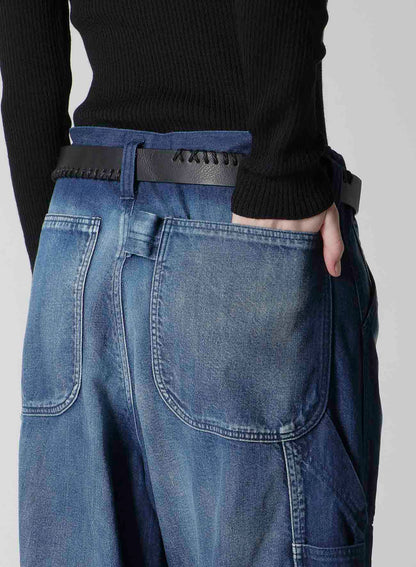 SPOTTED DENIM WORK PANTS